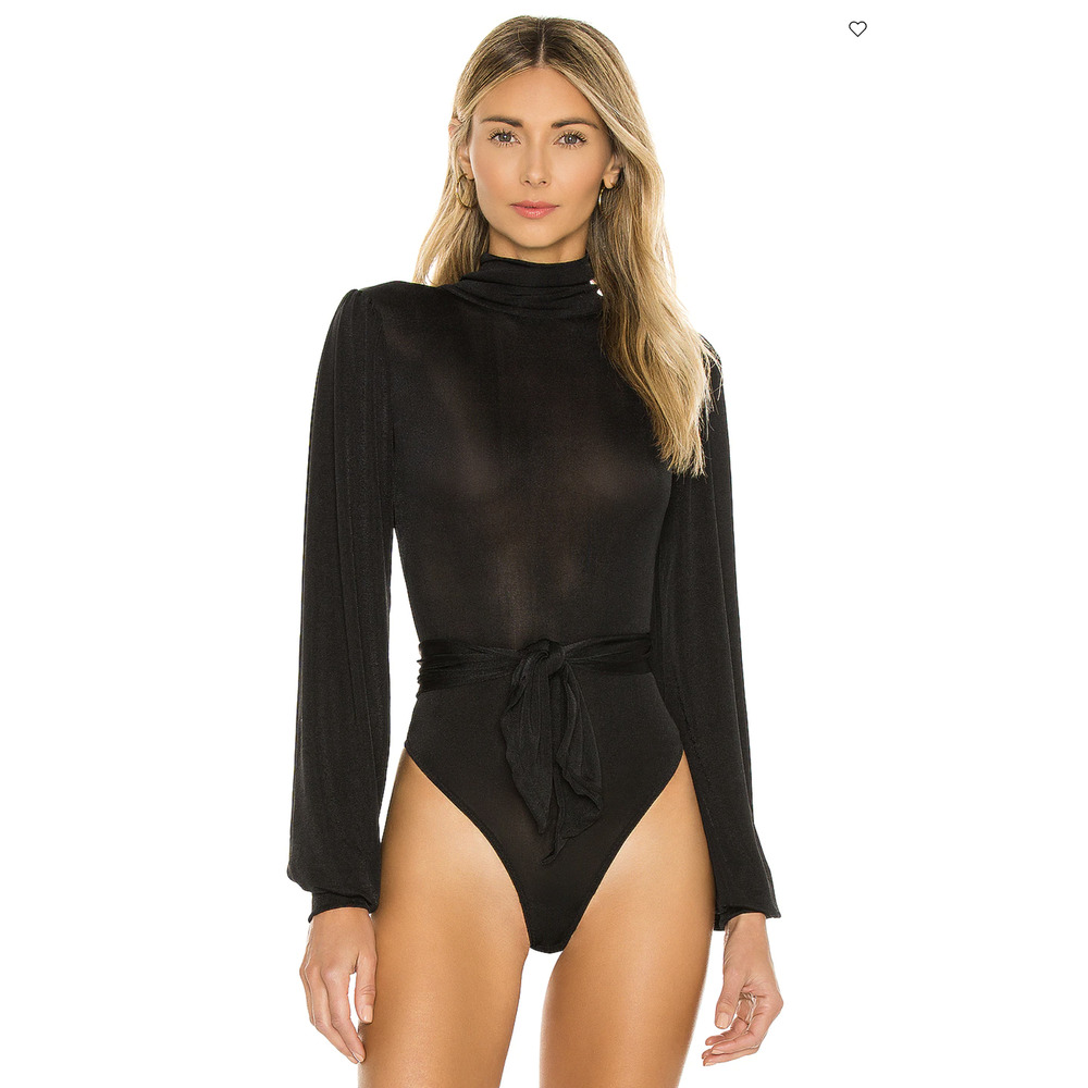 NWT Free People x Revolve Bring It Back Bodysuit in Black